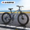 S24109 Elecony 24 Inch Fat Tire Bike Adult/Youth Full Shimano 7 Speeds Mountain Bike, Dual Disc Brake, High-Carbon Steel Frame, Front Suspension