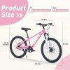 ZUKKA Mountain Bike,24 Inch MTB for Boys and Girls Age 9-12 Years,Multiple Colors
