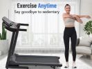 Electric Motorized Treadmill with Audio Speakers, Max. 10 MPH and Incline for Home Gym