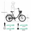 7 Speed City Bike With Basket , Steel Frame,Multiple Colors 22 Inch Girls Bicycle
