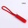 10pcs Zippers Pull Puller End Fit Rope Tag Replacement Clip Broken Buckle Fixer Suitcase Tent Backpack Zipper Cord