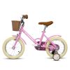 A14116 Ecarpat Kids'Bike Girls Bike 14 Inch Wheels,1-Speed Child Bicycles For 2-4 Years,With Removable Training Wheels Baby Toys,Front V Brake