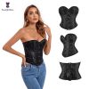 Sexy Women Steampunk Clothing Gothic Plus Size Corsets Lace Up Boned Overbust Bustier Waist Cincher Body Shaper Corselet S-6XL