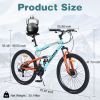 26 inch Mountain Bike 21-Speed Dual Suspension Aluminum Alloy Frame For Men and Women's Bike