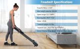 NEW Folding Treadmills Walking Pad Treadmill for Home Office -2.5HP Walking Treadmill With Incline 0.5-7.5MPH 265LBS Capacity Treadmill for Walking Ru