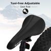 S24109 24 Inch Fat Tire Bike Adult/Youth Full Shimano 7 Speeds Mountain Bike, Dual Disc Brake, High-Carbon Steel Frame, Front Suspension