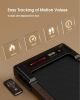 Wood Under Desk Treadmill, Walking Pad Treadmills for Home, Portable Treadmill with LED Display and Remote Control
